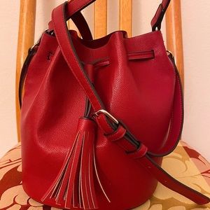 Cute Red bucket bag